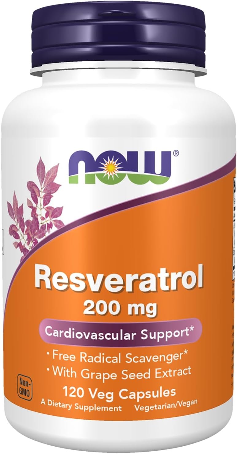 NOW Foods Natural Resveratrol - 200mg Trans-Resveratrol